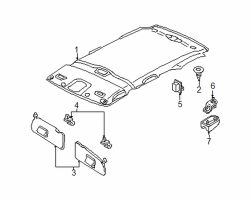 Mazda Tribute Right Sunvisor | Mazda OEM Part Number ZZDB-69-270-32