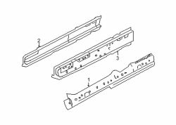 Mazda Tribute Left Rocker reinf | Mazda OEM Part Number ZZCA-71-276