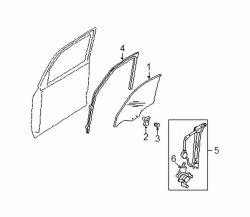 Mazda Tribute Right Run channel | Mazda OEM Part Number ZZCA-58-605A