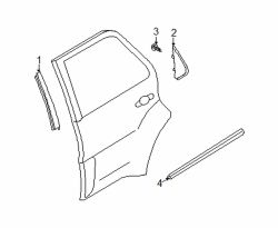 Mazda Tribute Left Belt w'strip | Mazda OEM Part Number ZZCB-50-670