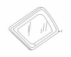 Mazda Tribute Right Qtr glass | Mazda OEM Part Number ZZCA-63-941