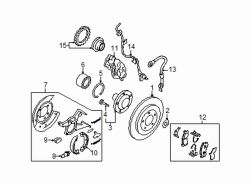 Mazda Tribute Left Bearing | Mazda OEM Part Number EC01-26-151A