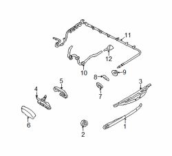 Mazda Tribute  Bushing nut | Mazda OEM Part Number ZZC0-67-422
