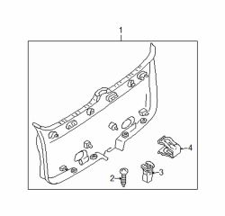 Mazda Tribute  Trim panel | Mazda OEM Part Number ZZCA-68-960-25