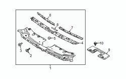 Mazda CX-9  Mount panel screw | Mazda OEM Part Number 9986-50-412