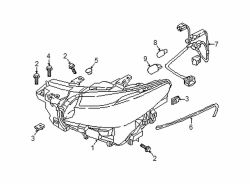 Mazda CX-9 Front Left Headlight | Mazda OEM Part Number TM52-51-0L0B