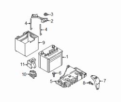 Mazda CX-9  Battery Terminal Cover | Mazda OEM Part Number D09V-67-KB1