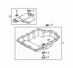 Mazda CX-9  Trans pan drain plug | Mazda OEM Part Number FS50-21-249