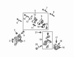 Mazda CX-9  Engine Support Rod Bolt | Mazda OEM Part Number 9YA0-2A-418