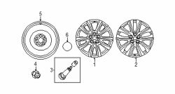 Mazda CX-9  Wheel, alloy | Mazda OEM Part Number 9965-01-8500