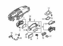 Mazda CX-9  Cluster bezel clip | Mazda OEM Part Number S47P-64-345