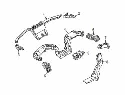 Mazda CX-9  Defroster nozzle | Mazda OEM Part Number TK48-60-120A