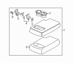 Mazda CX-9  Seat Armrest Cap | Mazda OEM Part Number TK48-88-2A4-15