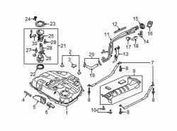 Mazda CX-9 Left Tank strap bolt | Mazda OEM Part Number 9YA4-11-008A