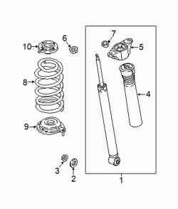 Mazda CX-9 Right Shock nut | Mazda OEM Part Number 9YB0-41-413