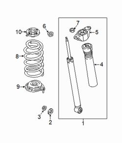 Mazda CX-9  Shock Absorber Mount Nut | Mazda OEM Part Number 9YB0-41-033
