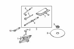 Mazda CX-9 Rear Forward Tow Hook | Mazda OEM Part Number KD53-50-EJ1B