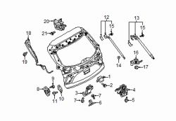 Mazda CX-9  Warning buzzer fastener | Mazda OEM Part Number KD45-68-865