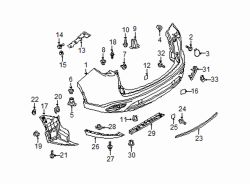 Mazda CX-9 Right Splash shield screw | Mazda OEM Part Number 9CF6-00-516B