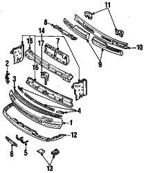 Mazda RX-7 Left Air deflector | Mazda OEM Part Number FC01-51-9L1A