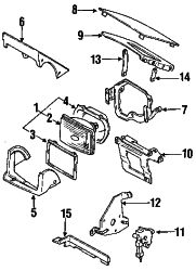 Mazda RX-7 Right Mount ring | Mazda OEM Part Number FB01-51-032