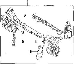 Mazda RX-7 Left Reinforcement | Mazda OEM Part Number FB01-54-131A