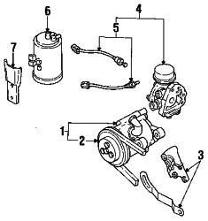 Mazda RX-7  A.I.R. pump bracket | Mazda OEM Part Number N350-13-921