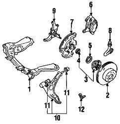 Mazda RX-7 Left Lower cntrl arm bushing | Mazda OEM Part Number FB01-34-470