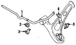 Mazda RX-7 Left Strut rod | Mazda OEM Part Number FC01-34-170