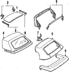 Mazda RX-7  Convertible top | Mazda OEM Part Number FCZ3-R1-210