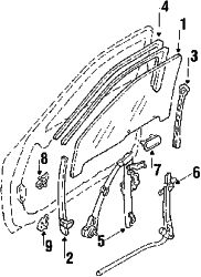 Mazda RX-7 Right Handle, outside | Mazda OEM Part Number FB02-58-410C-PZ