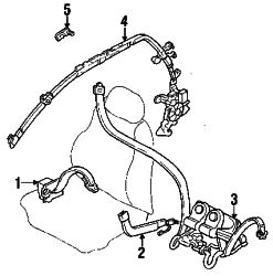 Mazda RX-7 Left Slide assy | Mazda OEM Part Number FCY3-57-990