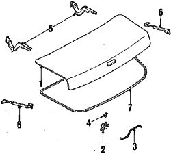 Mazda RX-7  Latch | Mazda OEM Part Number FB67-56-820A