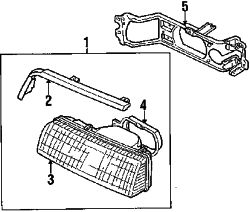 Mazda 626 Right Molding | Mazda OEM Part Number GJ37-51-0A9