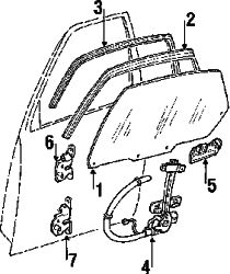 Mazda 626 Left Handle, outside | Mazda OEM Part Number G211-73-410B