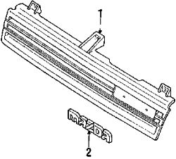 Mazda MX-6  Nameplate | Mazda OEM Part Number B300-51-771