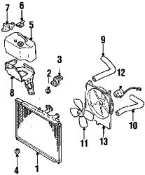 Mazda MX-6  Shroud | Mazda OEM Part Number F204-15-210B