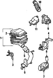 Mazda MX-6  Resonator box | Mazda OEM Part Number F202-13-195B