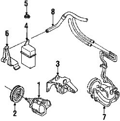 Mazda MX-6  Pressure hose | Mazda OEM Part Number GJ26-32-490B