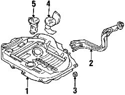 Mazda MX-6  Filler pipe | Mazda OEM Part Number GN60-42-210