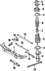 Mazda MX-6  Mount | Mazda OEM Part Number GJ21-28-380A