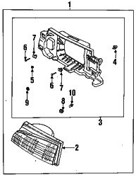 Mazda 323  Housing clip | Mazda OEM Part Number B092-50-715