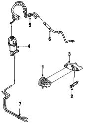 Mazda 323  Pressure hose | Mazda OEM Part Number B456-32-410F