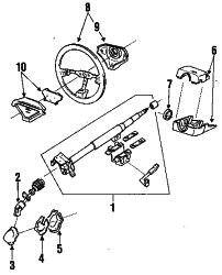 Mazda 323  Column cover | Mazda OEM Part Number BR70-60-220