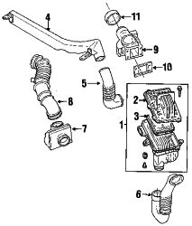 Mazda Protege  Resonator box | Mazda OEM Part Number BP01-13-195A