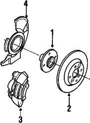 Mazda Protege Right Rotor | Mazda OEM Part Number BB7E-33-25XD