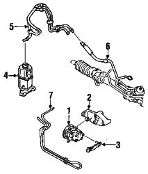 Mazda Protege  P/S pump mount bracket | Mazda OEM Part Number B456-32-60YB