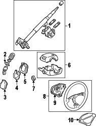 Mazda Protege  Steering wheel | Mazda OEM Part Number BR71-32-980B