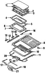 Mazda Protege  Weatherstrip | Mazda OEM Part Number BR71-69-825A