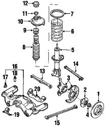 Mazda Protege  Stopper | Mazda OEM Part Number B455-28-340A